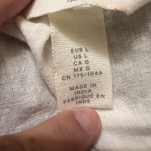 H&M Off-White Ruffled Tank Top - Picture 2 of 3